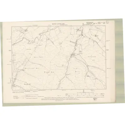 1898 Map of Dumfriesshire Sheet III.NW, 1900 Print