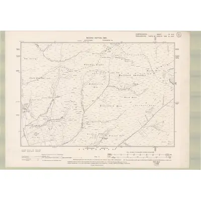 1898 Map of Dumfriesshire Sheet IX.NE, 1900 Print