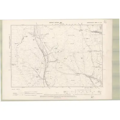 1898 Map of Dumfriesshire Sheet IX.SW, 1900 Print