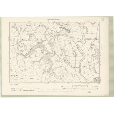 1899 Map of Dumfriesshire Sheet L.SE, 1900 Print