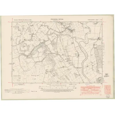 1948 Map of Dumfriesshire Sheet L.SE, 1952 Print