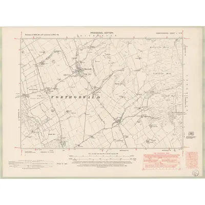 1947 Map of Dumfriesshire Sheet L.SW, 1952 Print