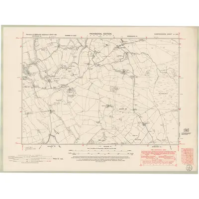 1948 Map of Dumfriesshire Sheet LI.NE, 1952 Print