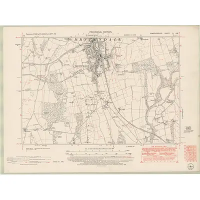 1948 Map of Dumfriesshire Sheet LI.NW, 1952 Print