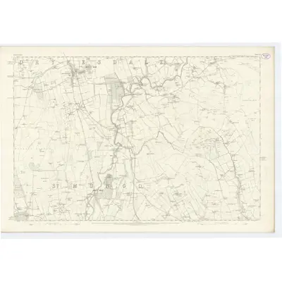 1857 Map of Dumfriesshire, Sheet LI, 1862 Print