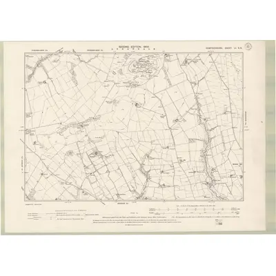 1898 Map of Dumfriesshire Sheet LI.SE, 1900 Print