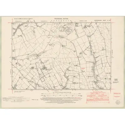 1946 Map of Dumfriesshire Sheet LI.SE, 1952 Print
