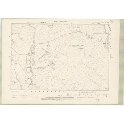 1898 Map of Dumfriesshire Sheet LII.NE, 1900 Print