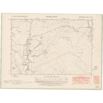 1947 Map of Dumfriesshire Sheet LII.NE, 1952 Print