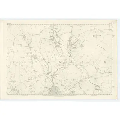 1857 Map of Dumfriesshire, Sheet LII, 1862 Print