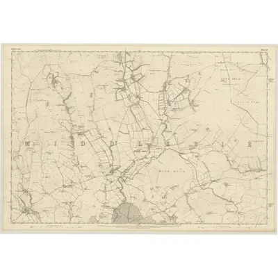 1857 Map of Dumfriesshire, Sheet LII, 1862 Print