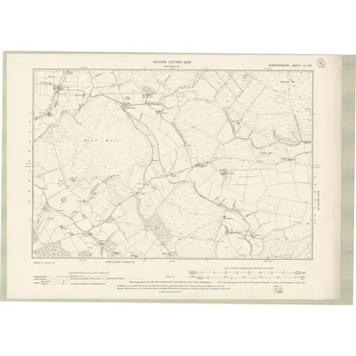 1898 Map of Dumfriesshire Sheet LII.SE, 1900 Print