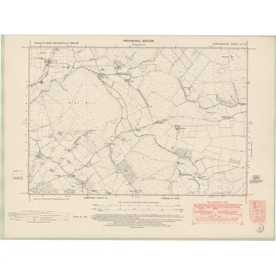 1946 Map of Dumfriesshire Sheet LII.SE, 1951 Print
