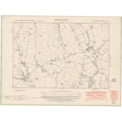 1946 Map of Dumfriesshire Sheet LII.SW, 1952 Print