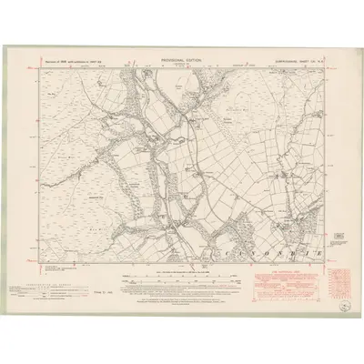 1949 Map of Dumfriesshire Sheet LIII.NE, 1952 Print