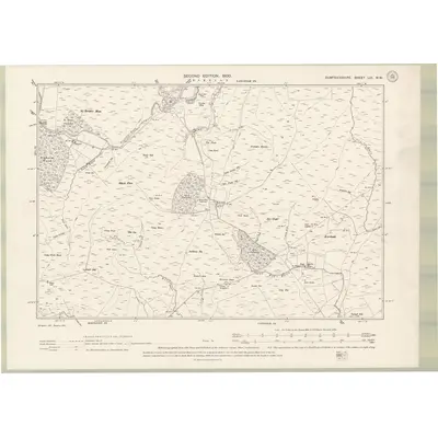 1898 Map of Dumfriesshire Sheet LIII.NW, 1900 Print