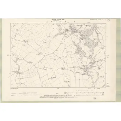 1898 Map of Dumfriesshire Sheet LIII.SE, 1900 Print