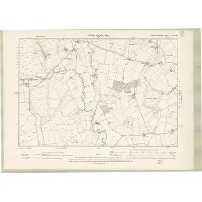 1898 Map of Dumfriesshire Sheet LIII.SW, 1900 Print
