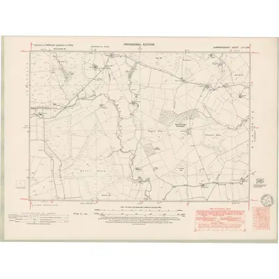 1949 Map of Dumfriesshire Sheet LIII.SW, 1951 Print