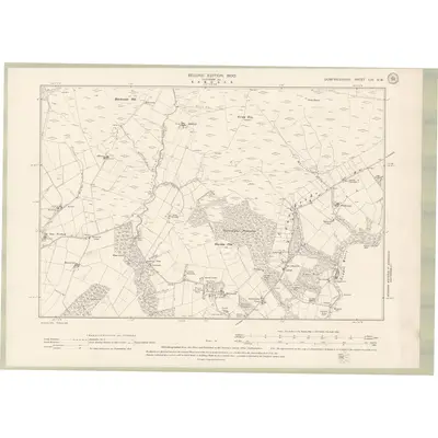 1898 Map of Dumfriesshire Sheet LIV.NW, 1900 Print