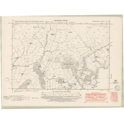 1948 Map of Dumfriesshire Sheet LIV.NW, 1951 Print