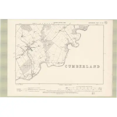 1898 Map of Dumfriesshire Sheet LIV.SW, 1900 Print