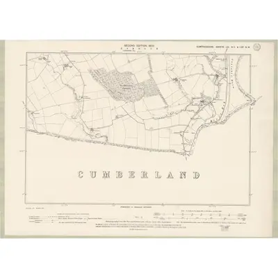 1898 Map of Dumfriesshire Sheet LIX.NE & LIXa.NW, 1900 Print