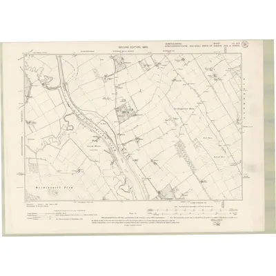 1899 Map of Dumfriesshire Sheet LV.SE, 1900 Print