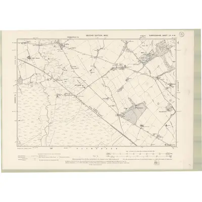 1899 Map of Dumfriesshire Sheet LVI.NW, 1900 Print
