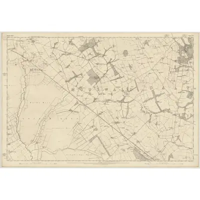 1856 Map of Dumfriesshire, Sheet LVI, 1861 Print