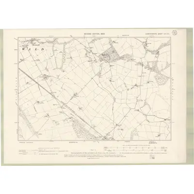 1899 Map of Dumfriesshire Sheet LVI.SE, 1900 Print