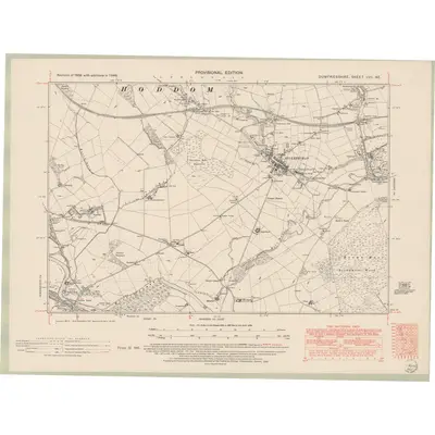 1946 Map of Dumfriesshire Sheet LVII.NE, 1952 Print