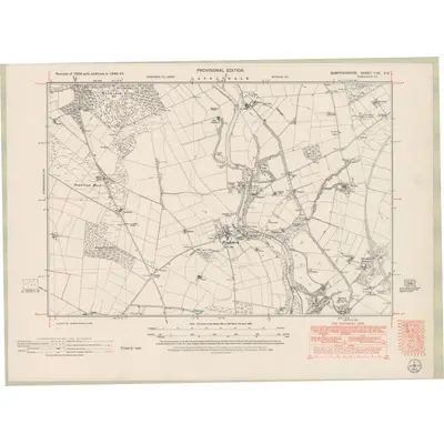 1947 Map of Dumfriesshire Sheet LVII.SE, 1951 Print