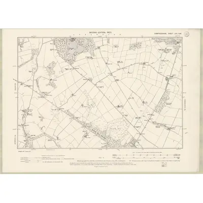 1898 Map of Dumfriesshire Sheet LVII.SW, 1900 Print