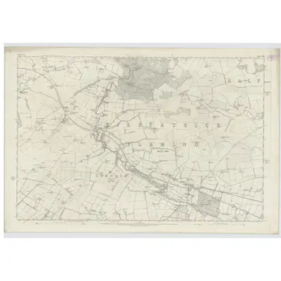 1858 Map of Dumfriesshire, Sheet LVIII, 1862 Print