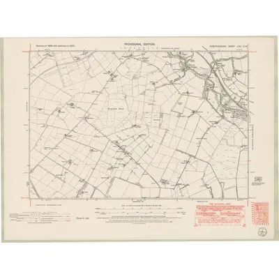 1947 Map of Dumfriesshire Sheet LVIII.SW, 1951 Print