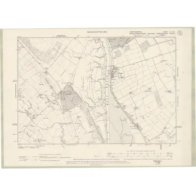 1898 Map of Dumfriesshire Sheet LX.NE, 1900 Print