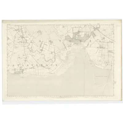 1856 Map of Dumfriesshire, Sheet LXI, 1861 Print