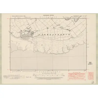 1945 Map of Dumfriesshire Sheet LXI.SW, 1951 Print