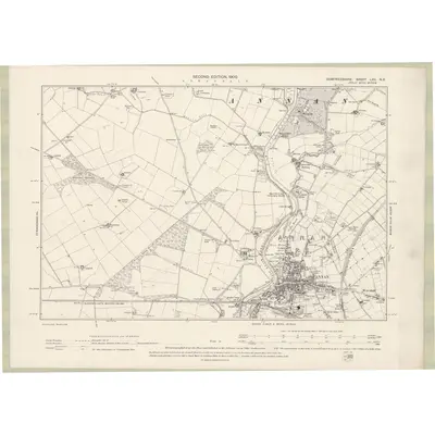1898 Map of Dumfriesshire Sheet LXII.NE, 1900 Print