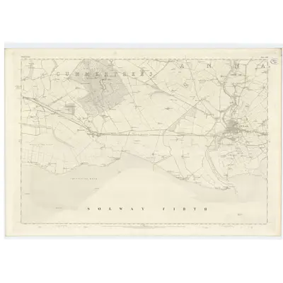 1857 Map of Dumfriesshire, Sheet LXII, 1861 Print