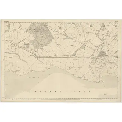 1857 Map of Dumfriesshire, Sheet LXII, 1861 Print