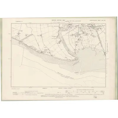 1898 Map of Dumfriesshire Sheet LXII.SE, 1900 Print