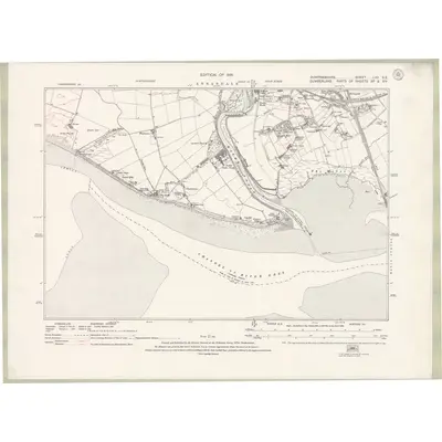 1929 Map of Dumfriesshire Sheet LXII.SE, 1931 Print