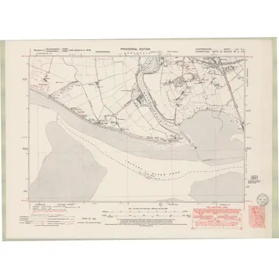 1938 Map of Dumfriesshire Sheet LXII.SE, 1949 Print