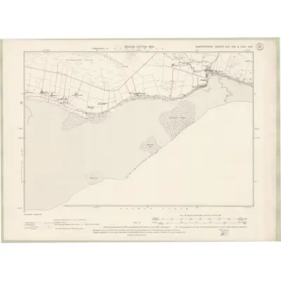 1898 Map of Dumfriesshire Sheet LXII.SW & LXVII.NW, 1900 Print
