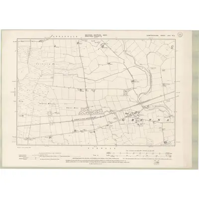 1898 Map of Dumfriesshire Sheet LXIII.NE, 1900 Print