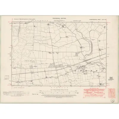 1947 Map of Dumfriesshire Sheet LXIII.NE, 1951 Print