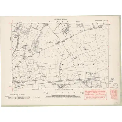 1938 Map of Dumfriesshire Sheet LXIII.NW, 1949 Print