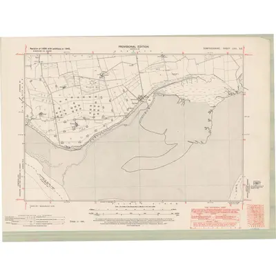 1945 Map of Dumfriesshire Sheet LXIII.SE, 1951 Print